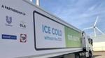 An electric refrigerated trailer used to transport ice cream, which is reducing emissions in our cold chain