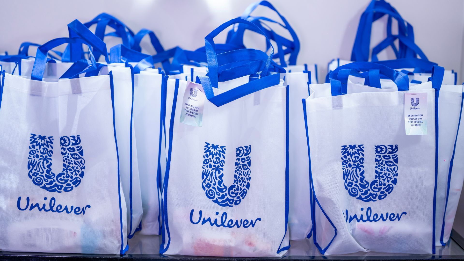 Unilever products distributed to the delegation team