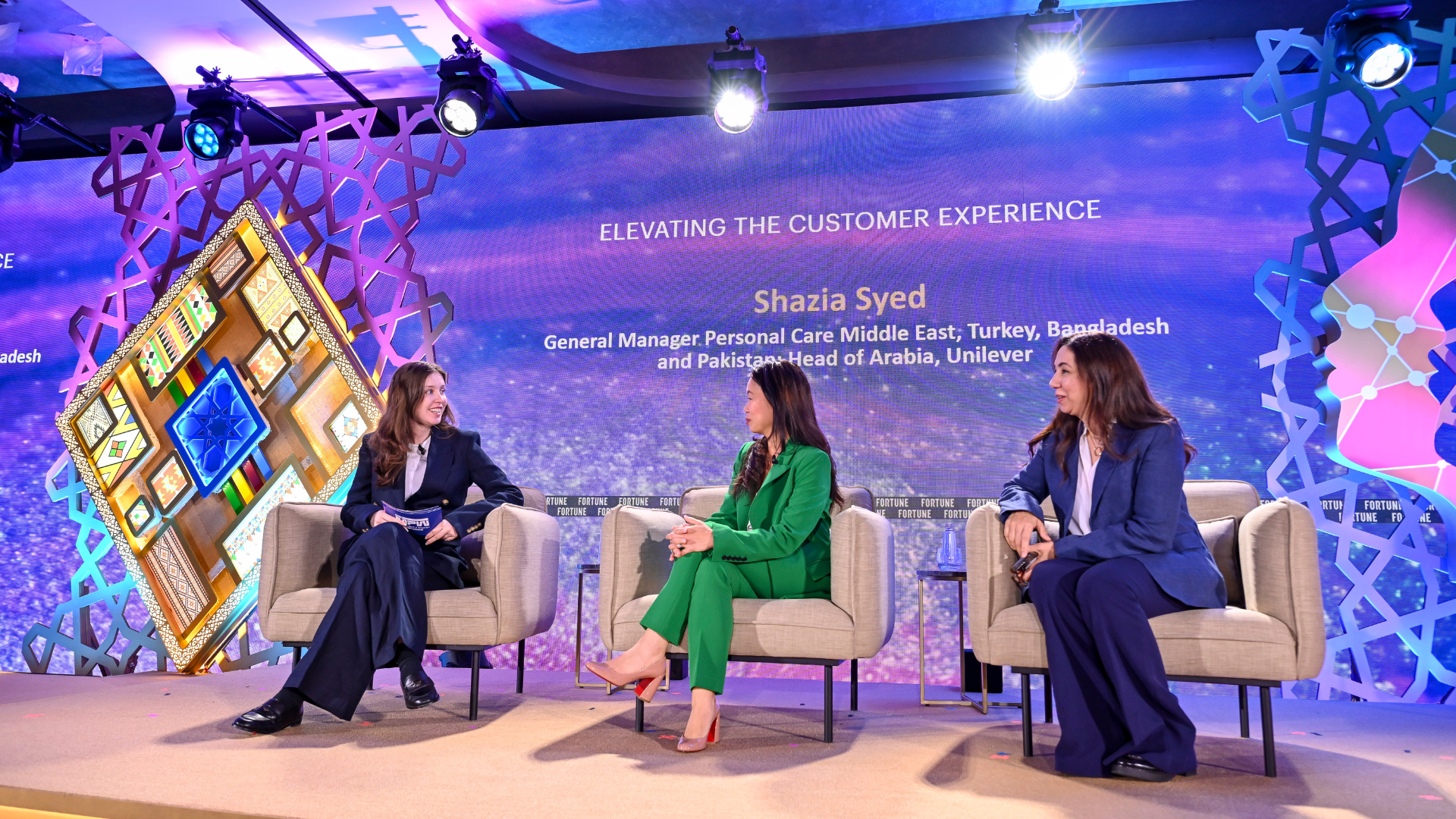 Shazia Syed at the panel during Fortune Most Powerful Women Intl. Summit in Riyadh