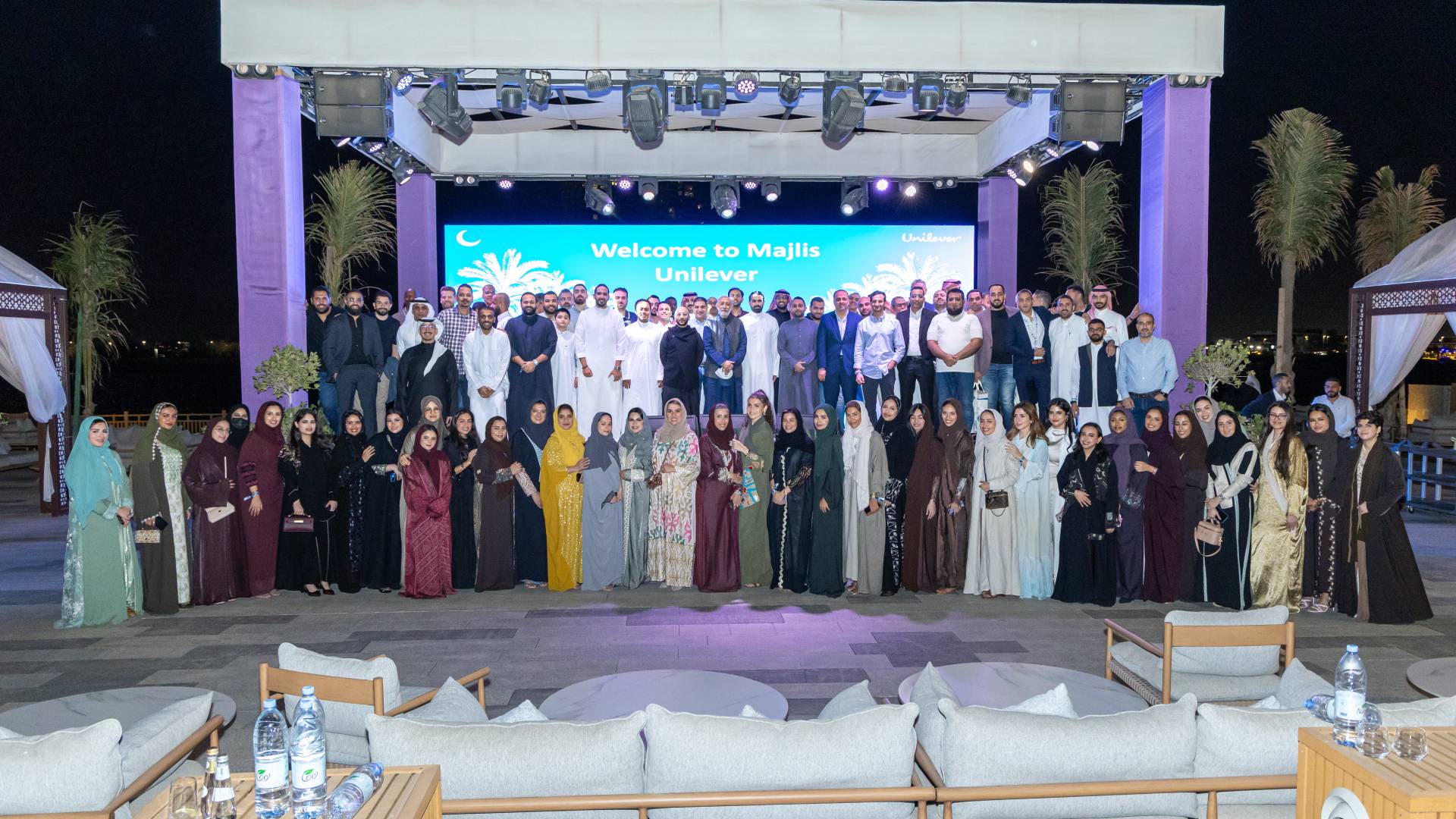Employees gathering for iftar 